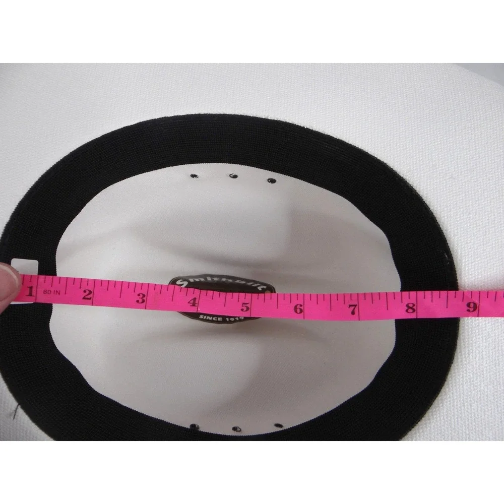 Smithbilt White‎ Straw Cowboy Hat Cattleman Crease Wide Brim Western Hat 2182